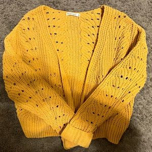 Moon and Madison Cropped Sweater/Cardigan